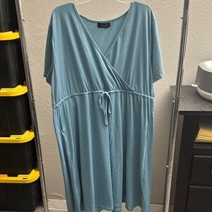 Blue Wrap Dress